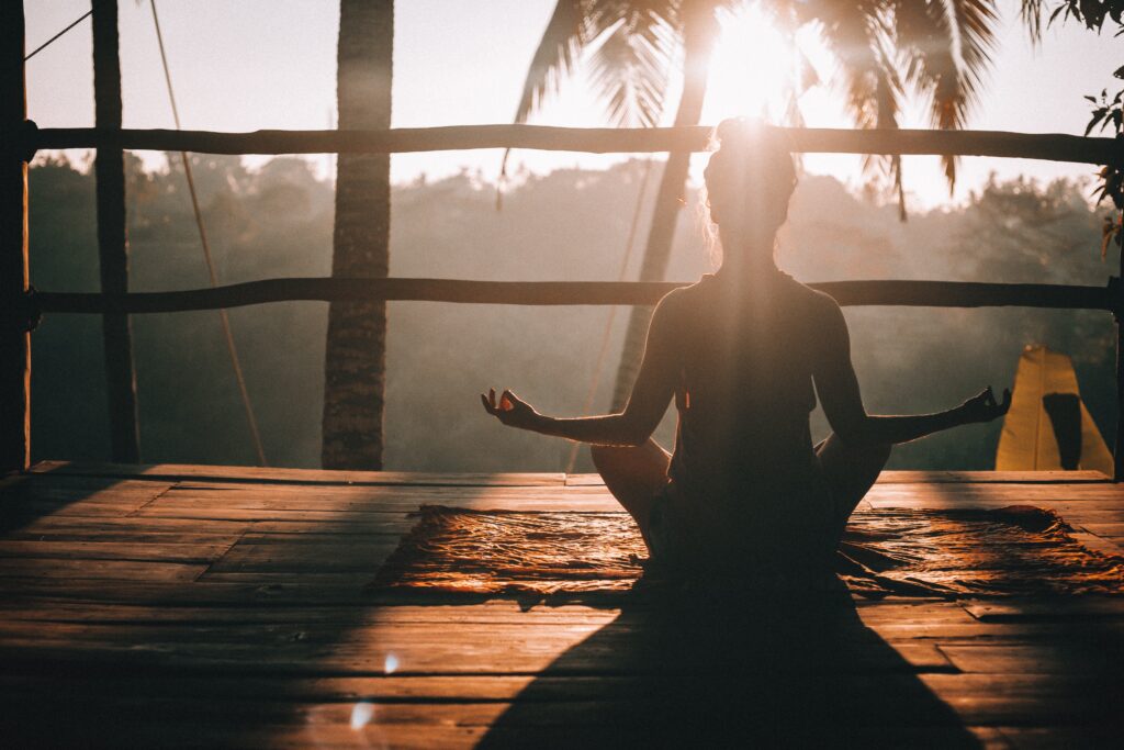 Woman doing yoga